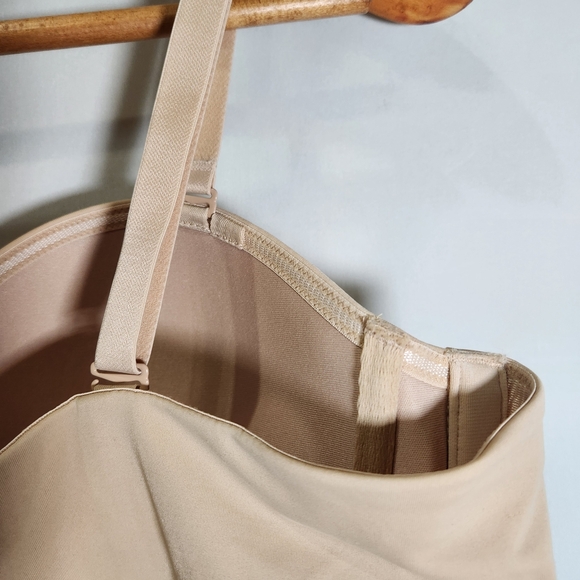 Cacique Beige Boost Multi-Way Women's  Strapless Bra - Picture 5 of 13
